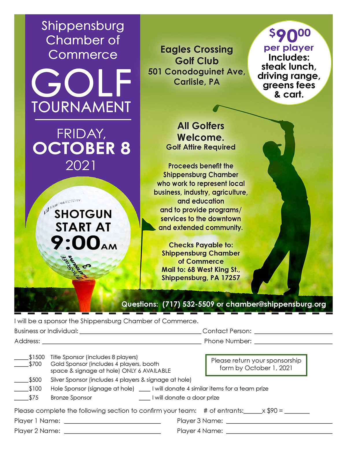 Shippensburg Chamber of Commerce Golf Tournament