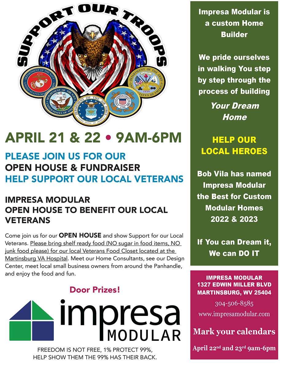 Impresa Modular Open House to Benefit Our Local Veterans